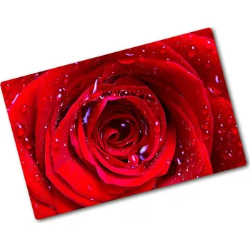 Kuchyňské prkénko Deska na krájení skleněná Květ růže