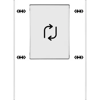 Oboustranný magnetický paraván ekoTAB, lakovaný povrch, 75 x 100 až 150 x 120 cm š x v (cm): 75 x 100