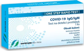 Diagnostický test Safecare Bio-Tech Covid-19 Antigen Rapid na protilátky 1 ks