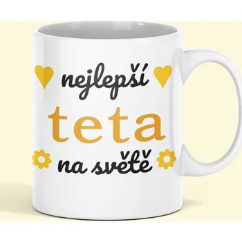 Hrnek keramický s potiskem Nejlepší teta na světě