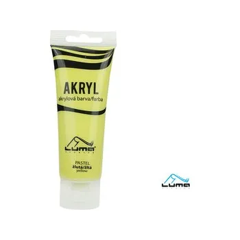 Výtvárné potřeby Barvy akrylové 75ml,&nbsp; PASTEL žlutá LUMA