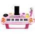 Hudební nástroj pro děti My Music Station dětský keyboard s mikrofonem