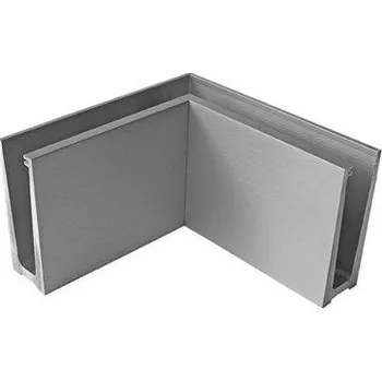 Zábradlí Kotvení vrchní vnitřní- sklo hliník AL/ELOX/Satin L195mm