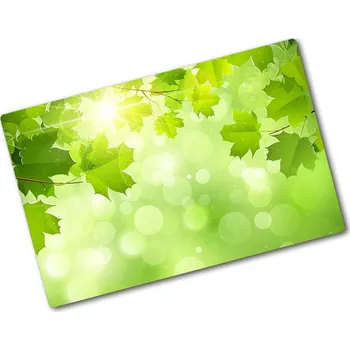 Kuchyňské prkénko Deska na krájení skleněná Listy kaštanu