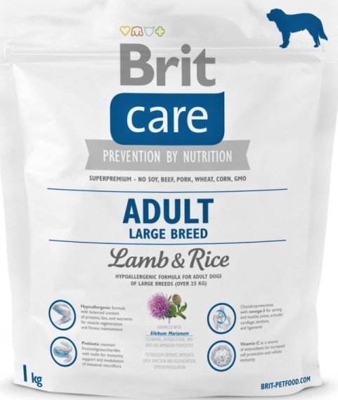 Brit care large breed best sale lamb rice