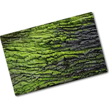 Kuchyňské prkénko Deska na krájení skleněná Kůra stromů