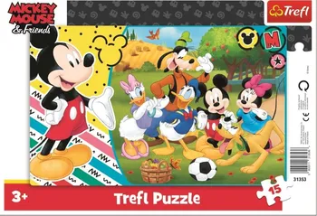 puzzle Trefl Mickey Mouse na venkově 15 dílků