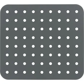 Odkapávač na nádobí Ochranná podložka na dřez šedá, 31 x 27,5 cm, Wenko