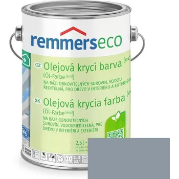 Lak na dřevo REMMERS OLEJ.KRYCÍ BARVA [ECO] OKENNÍ ŠEDÁ 0,75L