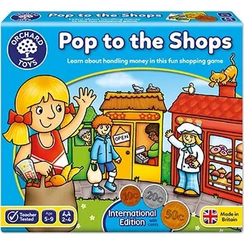 Cizojazyčná kniha Pop to the Shops International Board Game (Orchard Toys) (Pojďte nakupovat)