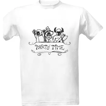 Tričko s potiskem Party time Dračí doupě - černá pánské