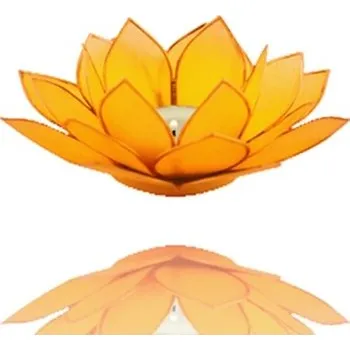 Svícen Lotos svícen Capiz žlutý se zlatavými lemy