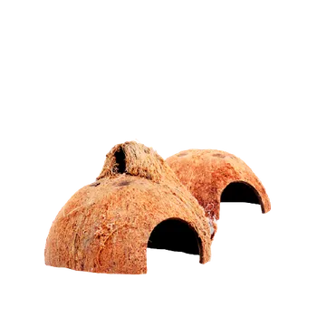 Dekorace do terária Easyfish Kokosové skořápky 1/2 s otvorem