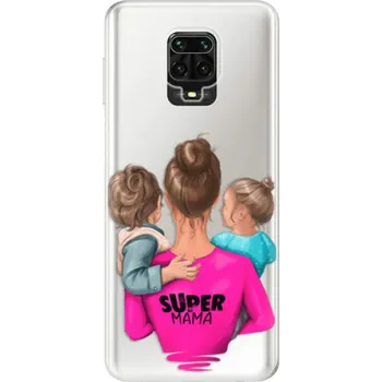 Pouzdro na mobilní telefon Odolné silikonové pouzdro iSaprio - Super Mama - Boy and Girl - Xiaomi Redmi Note 9 Pro / Note 9S