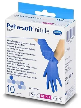 Vyšetřovací rukavice HARTMANN Peha-soft Fino nitrilové nepudrované modré