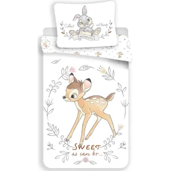 Povlečení Jerry Fabrics Bambi Circle 140 x 200, 70 x 90 cm zipový uzávěr