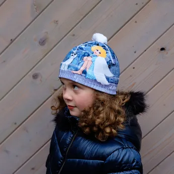 Čepice Čepice s bambulí - Andělka a kočička S