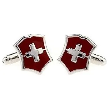 Manžetový knoflíček Manžetové knoflíčky s motivem Swiss Victorinox