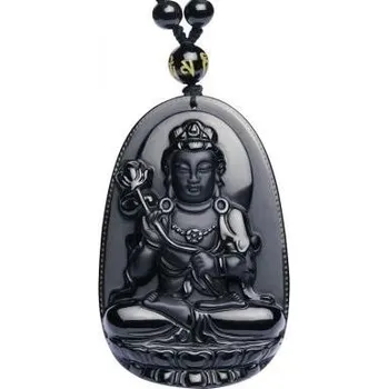 Přívěsek Blingstar Přívěsek Buddha + Korále II - Obsidián 1574