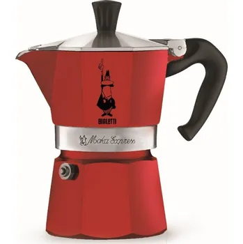 Moka konvice Bialetti Moka Express 6 porcí červená