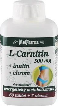 Medpharma L-Carnitin 500 mg + Inulin + Chrom 67 tbl.