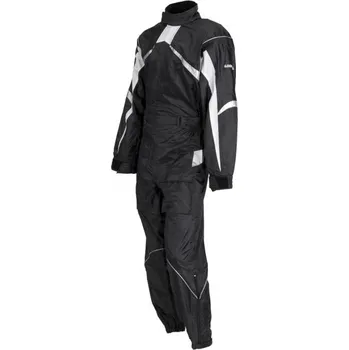 Moto bunda Motocyklová kombinéza do deště Lookwell Hiker černo-bílá Velikost: M