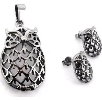 Souprava šperků Sada šperků náušnice a přívěsek sovička