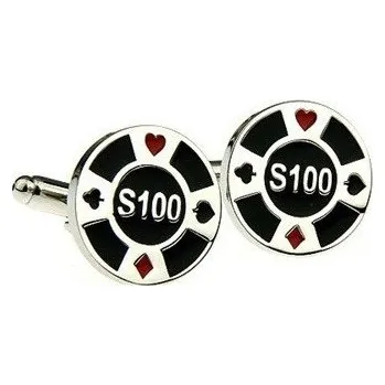 Manžetový knoflíček Manžetové knoflíčky žeton pro krupiéra