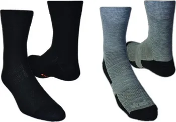 Pánské ponožky Vavrys Light Trek CMX 2020 2-pack černá + šedá 37-39