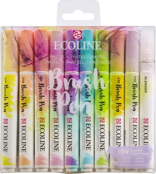 Royal Talens Ecoline Brush Pen Pastel 10 ks