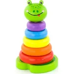 VIGA Dřevěná skládací pyramida Žába