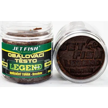 Návnadová pasta a těsto JetFish JET FISH 250g těsto Legend Range : KOŘENĚNÝ TUŇÁK - BROSKEV