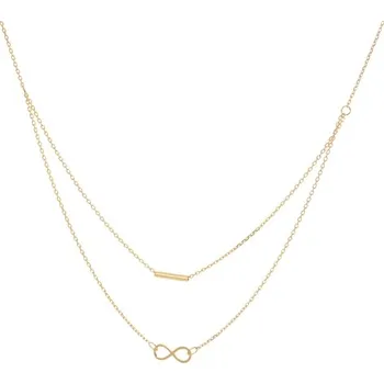 Náhrdelník Zlatý náhrdelník s nekonečnem ZLNAH038F + DÁREK ZDARMA