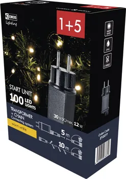 Vánoční osvětlení EMOS ZY2277 světelný řetěz 100 LED teplá bílá