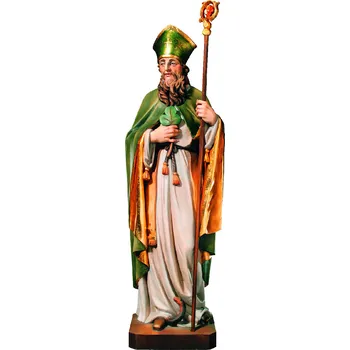 Vánoce Ornatis Svatý Patrik Provedení: Malovaná, Velikost stojících figur dospělých postav: 8 cm Dřevěná Socha Svatého Patrika