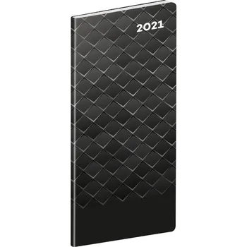 Diář Presco Group Černý kov měsíční 2021