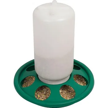 Pro ptáka Krmítko plastové s otvory a lahví na 1 kg krmiva