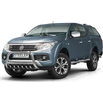 Tuning Ochranný přední rám se zuby nerez s EC homologací, Fiat Fullback, 2015- (62.FULLBACK-R1570-00)