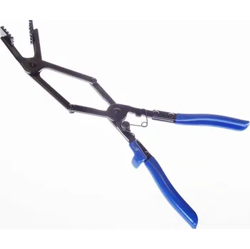 Kleště Kleště na hadicové spony zahnuté, extra dlouhé 430 mm s dvojitým kloubem