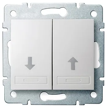 vypínač KANLUX DOMO Žaluziové tlačítko - bílá