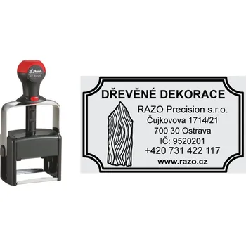 Razítko Razítko Shiny H-6006 Heavy Duty, vlastní text 56 x 33 mm