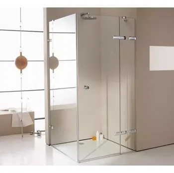 HÜPPE ENJOY PURE bezrámový 4-úhelník 1200x800mm,pravá,stř.lesk,sklo čiré