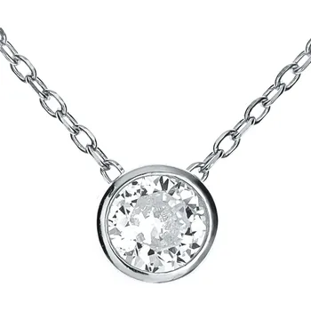 Náhrdelník NUBIS® Střibrný náhrdelník s přívěškem - kolečko - NB-2121