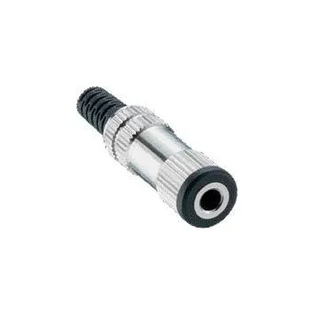 Elektrická zásuvka Lumberg 1522 03 jack konektor 3.5 mm zásuvka, rovná Pólů: 2 mono stříbrná 1 ks
