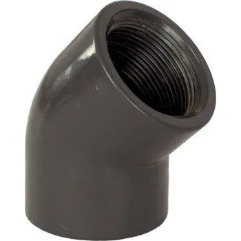 PVC tvarovka - Úhel 45° DN=63 mm / 2" int., lepení / vnitřní závit