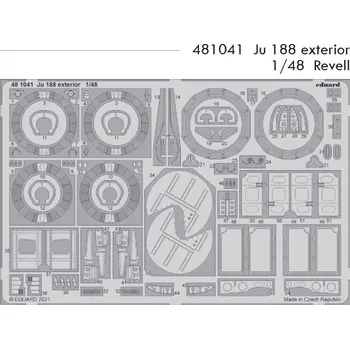 Plastikový model Eduard 1/48 Ju 188 exterior (REVELL)