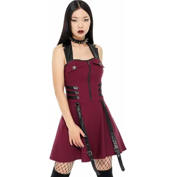 Dámské šaty šaty dámské KILLSTAR - Psy-Ops - BLOOD - 4XL