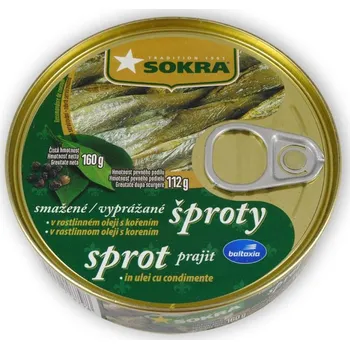 Sokra Smažené rižské šproty v rostlinném oleji s kořením 160g