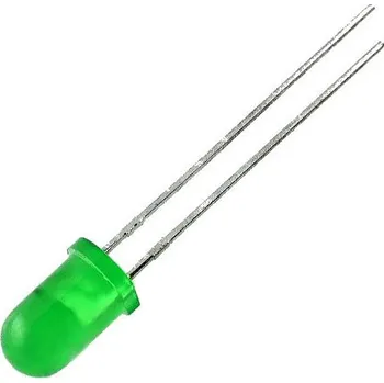 Polovodič LED 5mm zelená FYL-5013GD1C