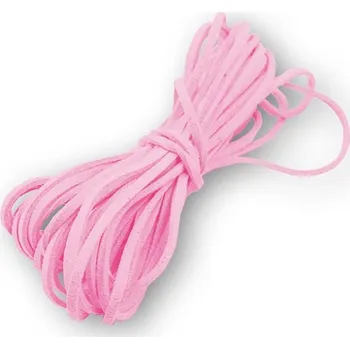 Náhrdelník Šperky4U Semišová šňůrka světle růžová - 2,5 mm, délka 100 cm - LR8001-13